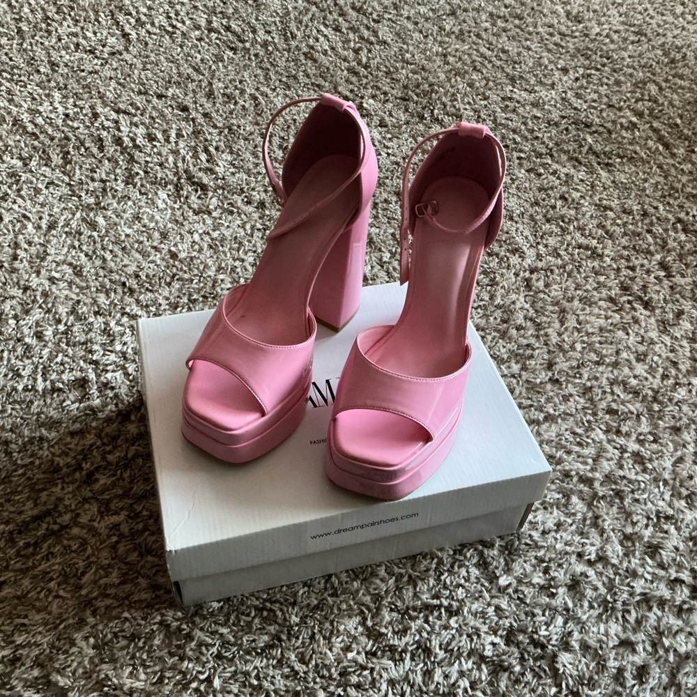 Elegant Pink Platform Heels